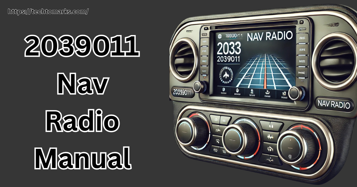 Understanding 2039011 Nav Radio Manual: A Complete Guide